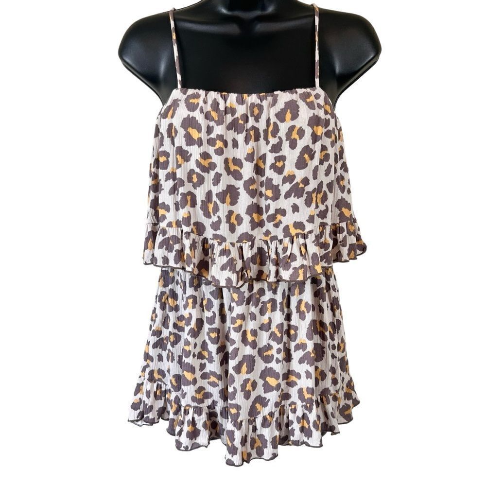 Vestique Miss Life of the Party Animal Print Top